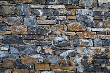 wall of stones as a texture