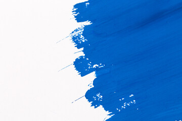 stroke blue paint brush