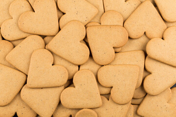 Gingerbread hearts cookies