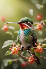 hummingbird on a branch