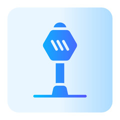 zebra crossing gradient icon