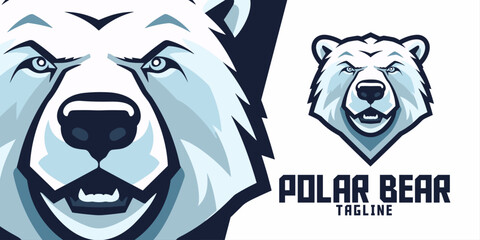 Polar Bear White Bear Mascot Head: Embrace the iconic white bear mascot head as a representation of your team's spirit.