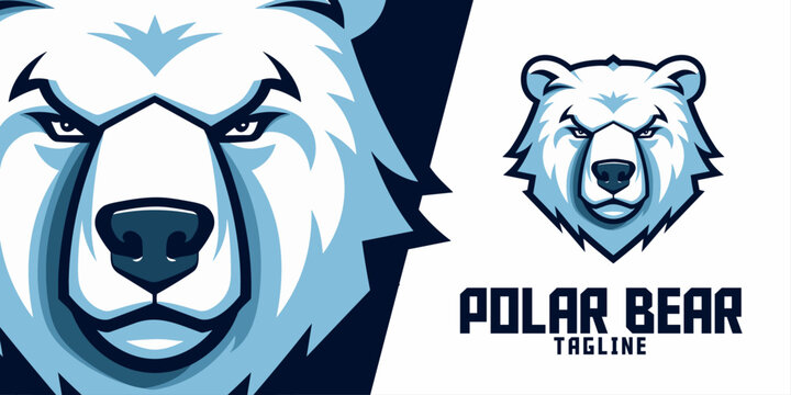 Polar Bear Logo Icon: Forge a polar bear logo icon that represents the strength of your sport and e-sport gaming teams.
