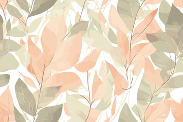 Pattern Watercolor vector art painting illustration flower pattern. textile, ornamental, ornate, hand-drawn, drapery, curl, watercolor, trendy, painting, repeat, fancy, elements, diverse, deco, stain