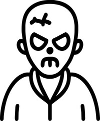 zombie cartoon icon