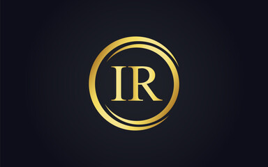 This is a luxury latter golden logo design