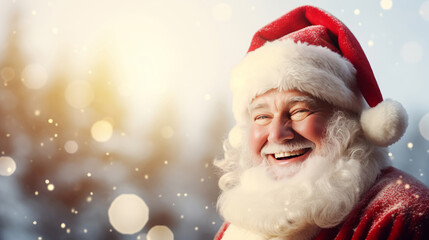 Chrismas Card with Santa Clause Portrait