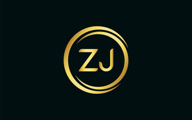 ZJ latter royal logo, modern design, initial based latter logo vector file illustration ESP10
