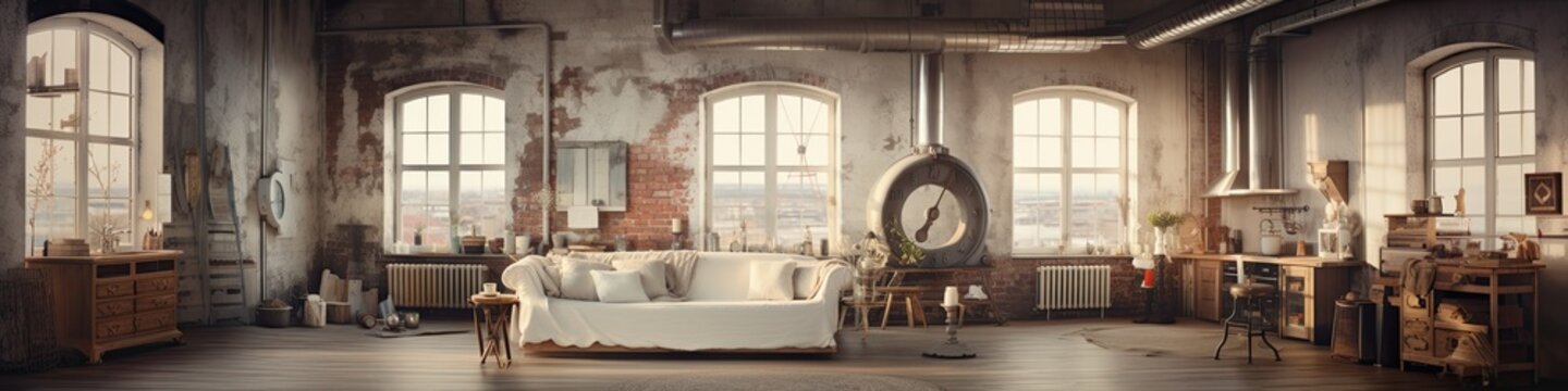 Shabby chic loft