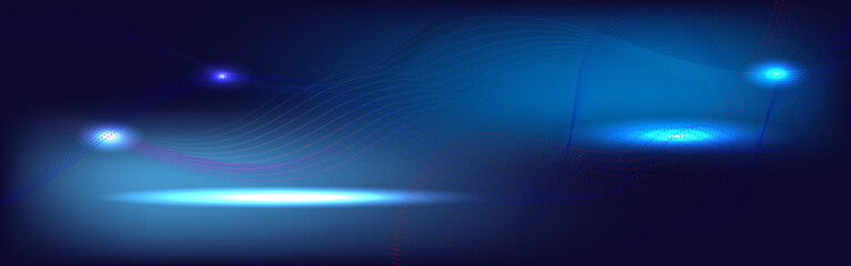 Abstract background on technology and digital data connection ,
Modern communication style concept blue and black tones , background design vector illustration 
at the back is a table.