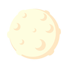 Isolated colored moon sketch icon Vector