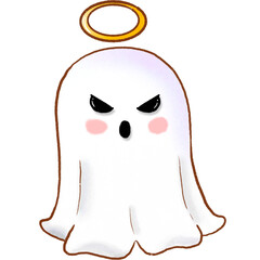 Ghost cartoon in Halloween Day