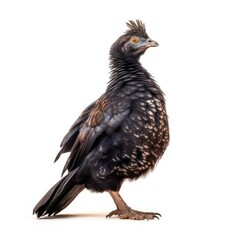 Fototapeta premium Sooty grouse bird isolated on white background.