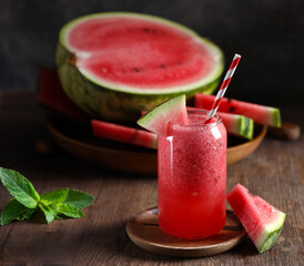 natural ripe watermelon autumn harvest