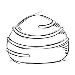 Isolated sketch of a chocolate candy Vector
