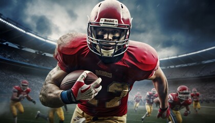 American football player  - Powered by Adobe