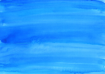 鮮やかな青色のザラザラしたテクスチャのある水彩背景素材