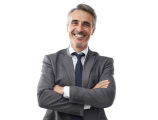 Happy businessman, cut out