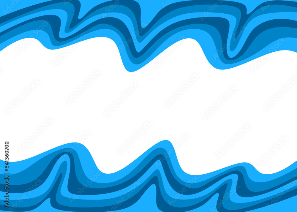 Poster minimalist background with colorful gradient wavy lines pattern and with some copy space area