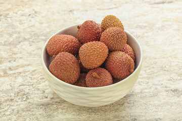 Sweet juice lychee tropical fruit
