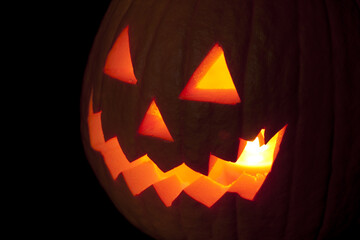 Jack o'Lantern close up