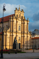 Obraz premium 2022-10-25 the historical part of the city old streets of Warsaw Poland