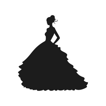 Ball Gown Silhouette Images  Browse 9,868 Stock Photos, Vectors, and Video  | Adobe Stock