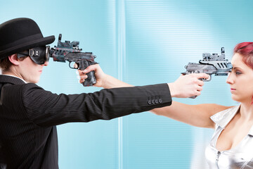 Gun-fu standoff: passion, guns, unexpected cramps