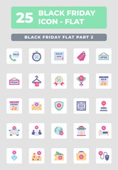 Black Friday Sale Flat Style Icon Design