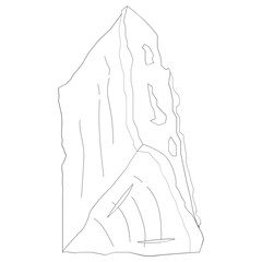 Wood Nature 2D Outline Illustrations