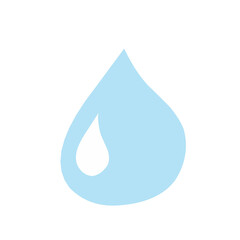 Vector blue water drop icon set