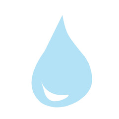 Vector blue water drop icon set