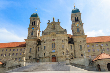 Fototapeta na wymiar Benedictine Abbey of Einsiedeln in Switzerland