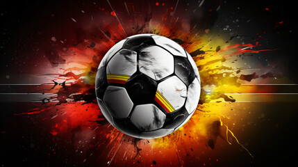 Germany national team fotballball, soccer, sport, game, vector, symbol, icon, illustration, sports, red, gold, 3d, play, business, goal, flag, cup, competition