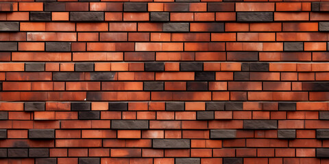 Red brick wall texture, Seamless pattern.