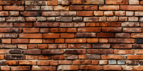 Obraz premium Red brick wall texture, Seamless pattern.