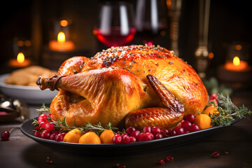 Delicious turkey AI generated art