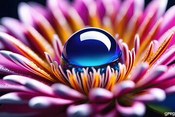 close up of flower Generative AI