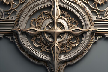 detail of a door Generative AI