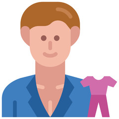 male model flat icon