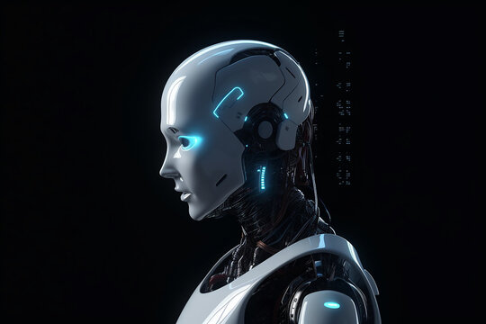 Artificial intelligence by command for something Futuristic technology transformation