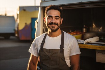 Portrait of a Food Truck Owner
