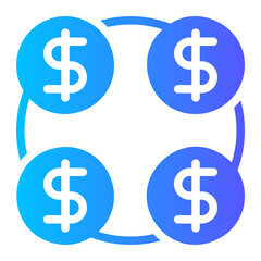 connecting gradient icon