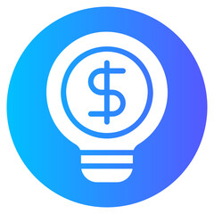 Obraz premium business idea gradient icon