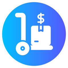 logistics gradient icon