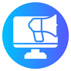 online marketing gradient icon