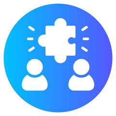 problem solving gradient icon