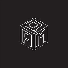 Letter logo design with Cube design