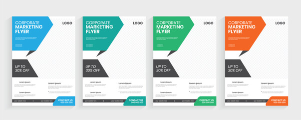 Corporate marketing agency a4 graphic flier layout , corporate business a4 one folded flyer, print ready one page, marketing material, case study layout