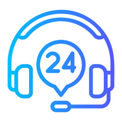 customer service gradient icon